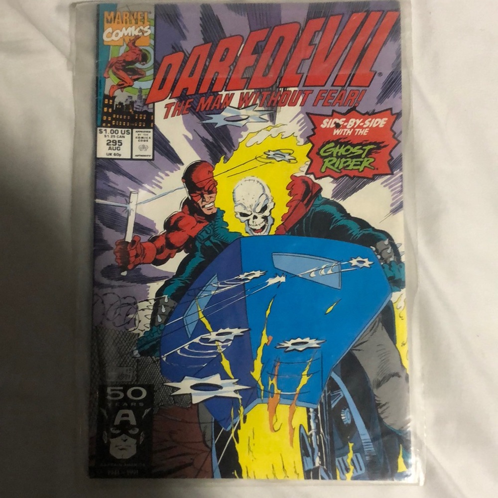 DAREDEVIL ISSUE #295 SIDE BY GHOST RIDER!!